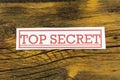 Top secret classified information confidential security document intelligence