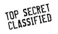 Top Secret Classified rubber stamp