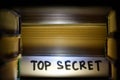 Top secret - concept. Finding hidden secret data and values.