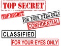 Top Secret, Confidential, Classified File Grunge S Royalty Free Stock Photo