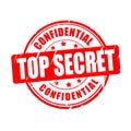 Top secret, confidential vector stamp Royalty Free Stock Photo