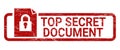 Top Secret Document Stamp Illustration Icon Royalty Free Stock Photo