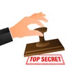 Top secret, great design for any purposes. Vector illustration file. Vector set. Eps file Royalty Free Stock Photo