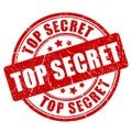 Top secret grunge vector stamp Royalty Free Stock Photo