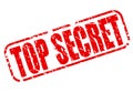 Top secret red stamp text