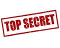 Top Secret red vector rubber stamp for your design Royalty Free Stock Photo