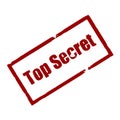 top secret Rubber ink stamp Royalty Free Stock Photo