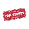 Top secret rubber stamp Royalty Free Stock Photo