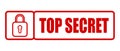 Top Secret Rubber Stamp Royalty Free Stock Photo