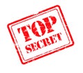 Top secret rubber stamp Royalty Free Stock Photo