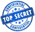 Top secret stamp Royalty Free Stock Photo