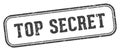 top secret stamp. top secret rectangular stamp on white background Royalty Free Stock Photo