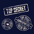 Top secret stamp set