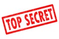 Top secret stamp on white background. Royalty Free Stock Photo