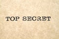 Top Secret Typewriter Type