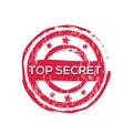 `Top secret` vector rubber stamp Royalty Free Stock Photo