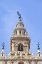Top section of The Giralda tower. Seville, Spain