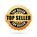 Top seller gold vector icon Royalty Free Stock Photo