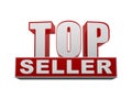 Top seller in 3d letters and block Royalty Free Stock Photo