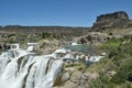 Top of Shoshone Falls Twin Falls Idaho wide view masthead text area horizontal Royalty Free Stock Photo