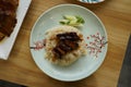 Top shot of Chinese Char Siew Rice Royalty Free Stock Photo