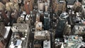 Top shot of the skyscrapers in Manhatten New York