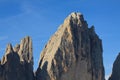 Top small and big top of Lavaredo Royalty Free Stock Photo