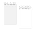 Wire spiral junior legal size empty notebook - page and cover