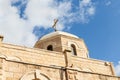 The top of the St. Marys Syriac Orthodox Church in Bethlehem in the Palestinian Authority, Israel Royalty Free Stock Photo