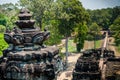 Top of stone temple at Angkor Wat Royalty Free Stock Photo