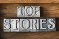 Top stories tray Royalty Free Stock Photo