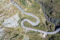 Top summer view of the famous Transfagarasan road Royalty Free Stock Photo