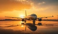 On Top of the Tarmac: A Majestic Jetliner Ready for Takeoff Royalty Free Stock Photo