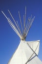 Top of a teepee in Taos, NM Royalty Free Stock Photo