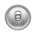 Top of an unopened soda or beer can, Realistic photo image Royalty Free Stock Photo