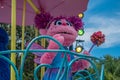 Top view of Abby Cadabby in Sesame Street Party Parade at Seaworld , 4. Royalty Free Stock Photo