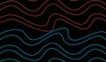 Top view, Abstract blue pink waves shapes texture isolated black background for graphic design stock photo, gradiant backdrop Royalty Free Stock Photo