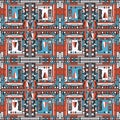 Top view of abstract city. Seampless pattern