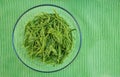 Top view Acacia pennata in bowl, preparation for cooking Royalty Free Stock Photo