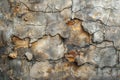 A top view of an aged, weathered concrete wall with subtle hints of light gray and brown tones. the texture is rugged yet ele Royalty Free Stock Photo