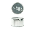 Top view Aluminum can and Tin can with copy space Royalty Free Stock Photo