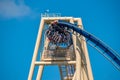 Top view of amazing Montu rollercoaster at Busch Gardens 4 Royalty Free Stock Photo