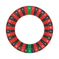 American Roulette Wheel with Double Zero Layout Royalty Free Stock Photo
