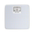 Top view of analog bathroom scale