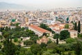 Top view at the Ancient Agora of Athens, Greece Royalty Free Stock Photo