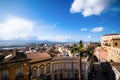 Top view of the ancient city of Cagliari, Sardinia, Italy