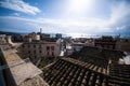 Top view of the ancient city of Cagliari, Sardinia, Italy