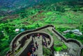 Top View of Ancient fort in Maharahtra.