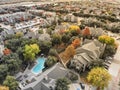 Top view apartment complex near riverside residential area with Royalty Free Stock Photo