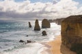 12 apostels on the coast of north australia Royalty Free Stock Photo